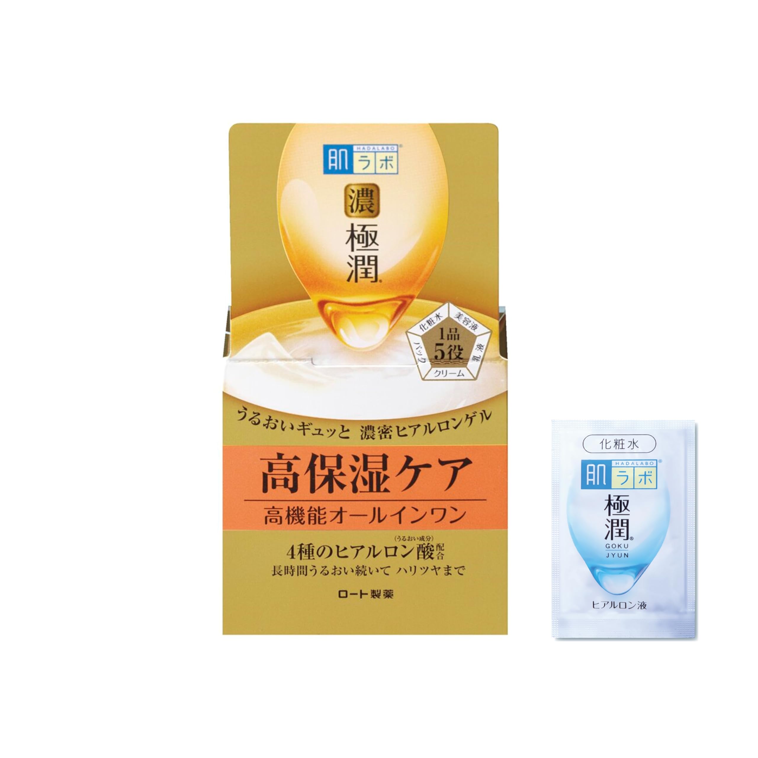 

Hada Labo Gokujyun Perfect Gel 100г Gokujyun Perfect Mask + [Продукт] золотой