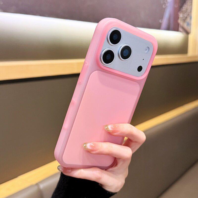

Ice Transparent Jelly Silicone Case for iPhone 16, 15, and 17 Pro Max - Ice Cream Design Protective Cover iPhone 15 Pro