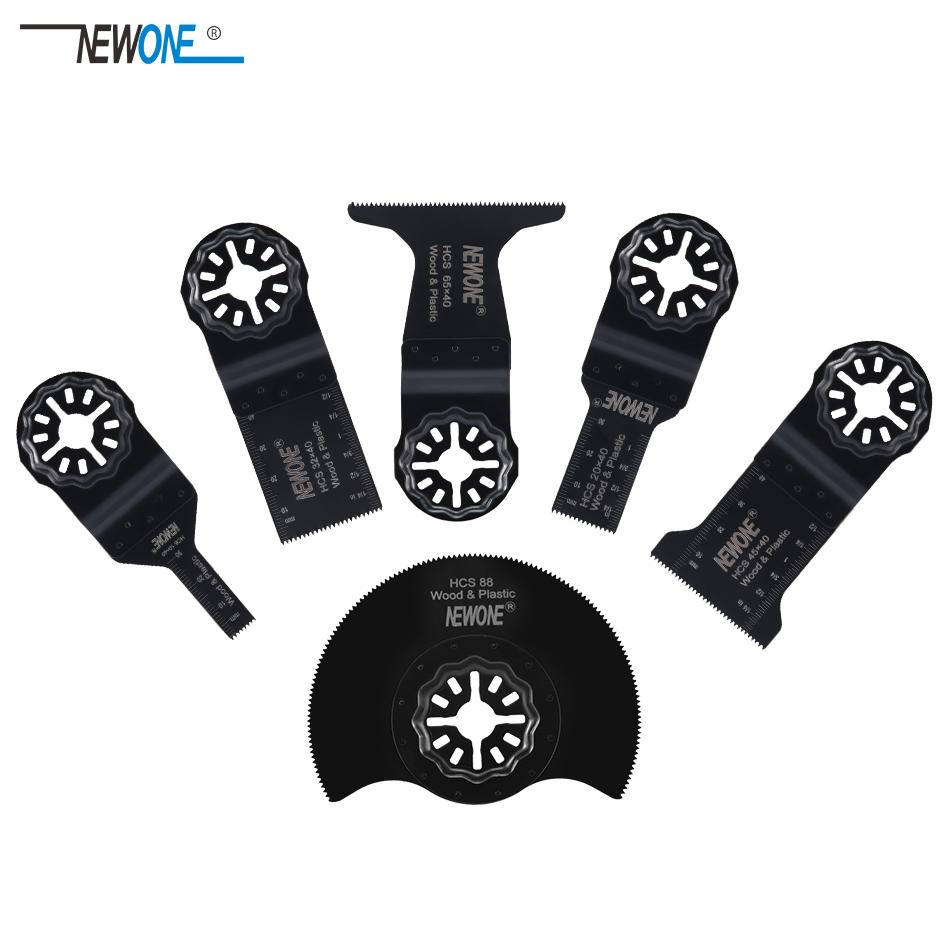 

NEWONE 6pcs Carbide Oscillating Tool Blade, Multi-tool saw blades Multi Tool Mortar Cutting Saw Blades for tile concrete cutting