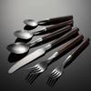 430 Stainless Steel Western Food Knife and Fork Spoon Bakelite Imitation Mahogany Handle Multi-specification Sanding Hotel Gifts