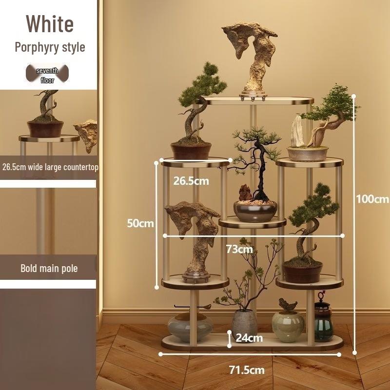 New Chinese Style Wooden Tea & Flower Display Stand