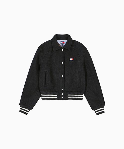 Tommy Jeans Wool Blend Varsity Jacket (T32G0Wjc11Twl1Bds)