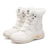 Winter New Outdoor Snow Boots Women's Medium Tube Piled Thickened High-top Large Cotton Shoes Outdoor Cotton Boots