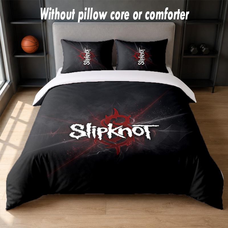 Set Biancheria da Letto Design Slipknot 1 Copripiumino + 2 Federe Morbido Traspirante Biancheria da Letto per la Casa