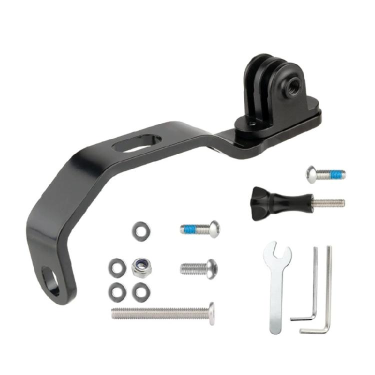 No-Drilling Bicycles Fork Camera and Light Mount Brackets with Stainless Steel Brackets and Aluminum Connecting Part