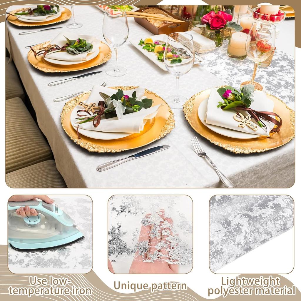 Mixweer 10 Pieces Metallic Table Runner 11 X 110 Inches Sequin Table Runners for Thin Mesh Decorations Party Wedding Birthday Bridal Shower