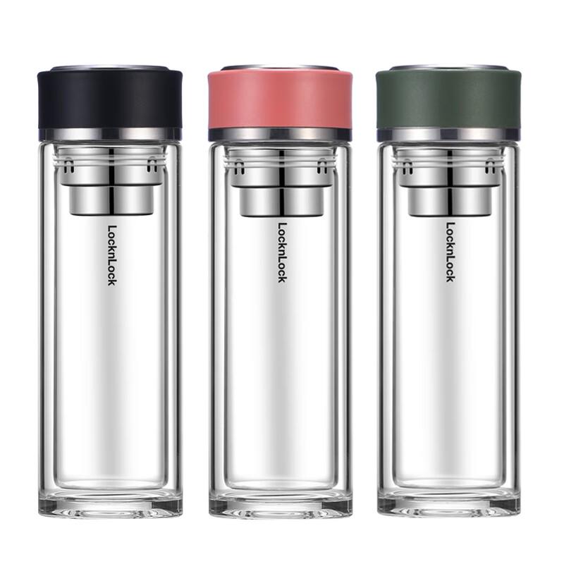 LocknLock 320ML Business Double-Layer Glass Mug
