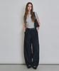 Keoseuteomeokeullagumeon Cotton-Like Semi-Balloon One-Pleat Slacks 3 Color Cowpt003