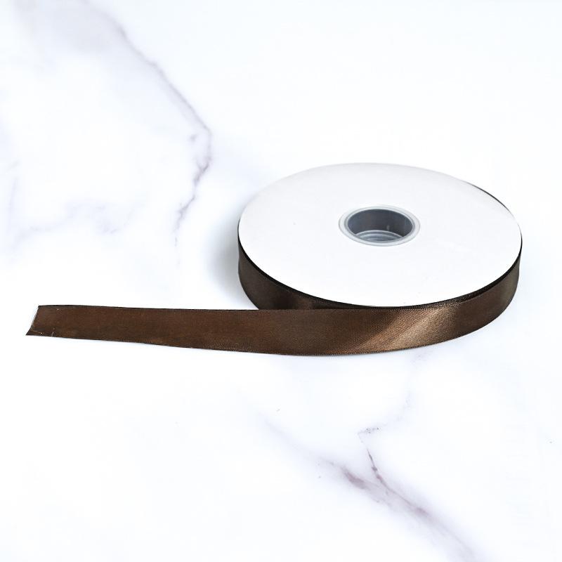 

2,5 см полиэстеровый букет цветов Упаковка красочная лента для галстука Подарочная коробка Аксессуары односторонняя лента-бантик Элегантный домашний декор Товары для занятий 2cm*91m