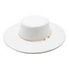 Damska Męska Kapelusz Fedora Elegancki Vintage Filcowy Kapelusz Metalowy Dekor Klasyczny Płaski Top Kapelusz Jazzowy Spersonalizowany Szerokie Rondo Cylinder