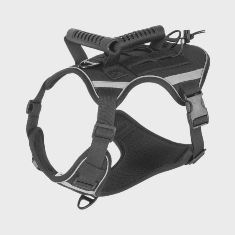 Cross-Border Tactical Dog Harness: Breathable Vest for Outdoor Military Training with Chest Harness & Traction Rope