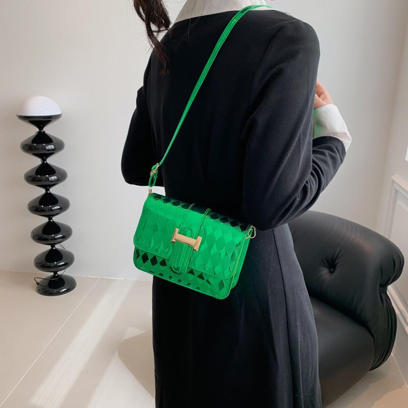 Fashionable Pu Leather Small Square Bag Elegant Crossbody Handbag For Daily Use