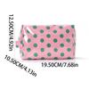 Fashion Polka Dot Large Capacity Makeup Portable Handheld Travel Toiletry Organizer Cosmetics Daily Travel Essential Storage Use