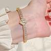 Cross Flower Zircon Bracelet: Light Luxury Mother-of-Pearl Four-Leaf Clover Jewelry