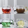 ZISIZ Glass Teacup with Handle