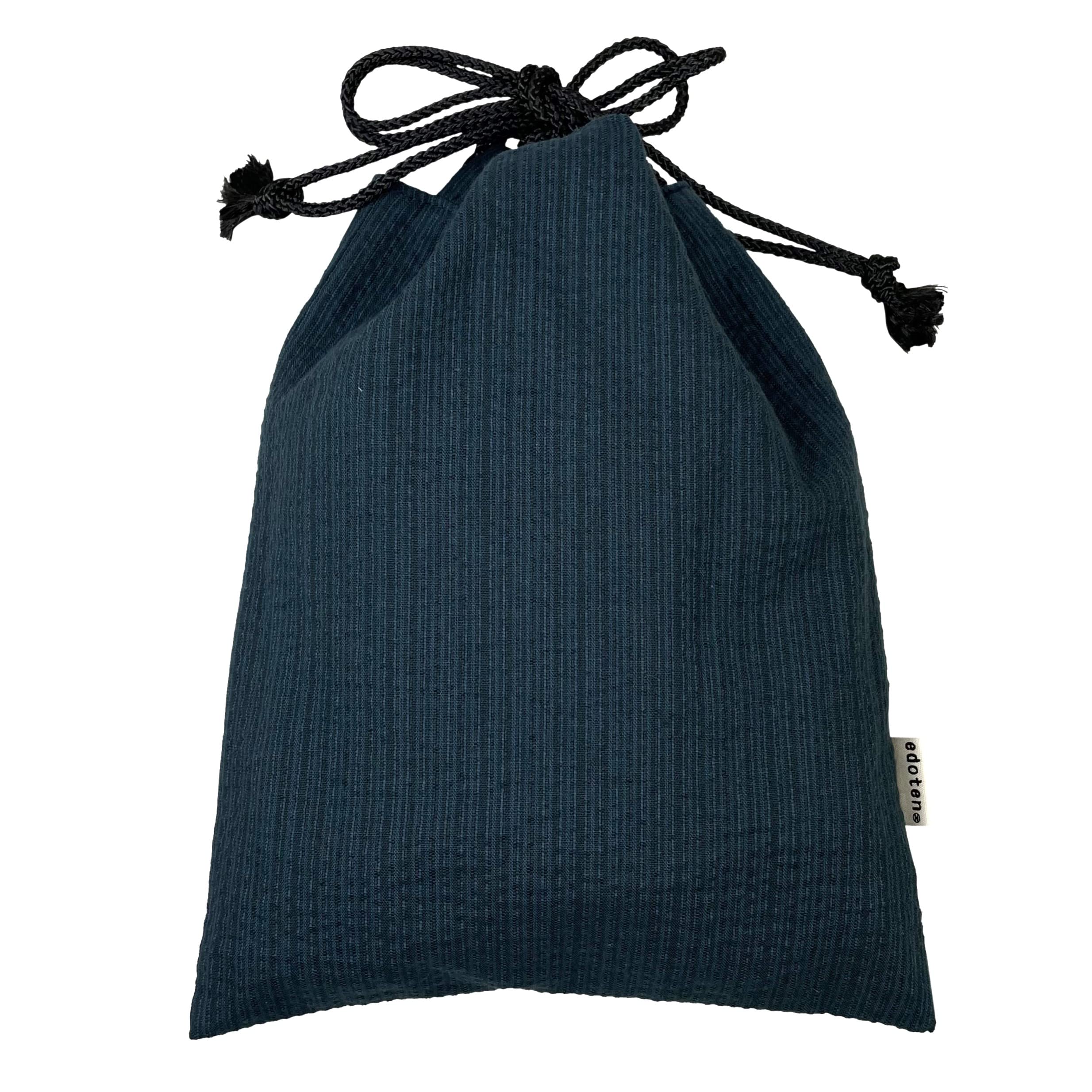 

Edoten Shingen Сумка на шнурку Госюінчо для штампів Бавовняна тканина Шідзіра з внутрішньою сумкою однотонного темно-синього кольору, Сумка, (Книга Храму) Сумка, 100% Кишеня, Чоловіча