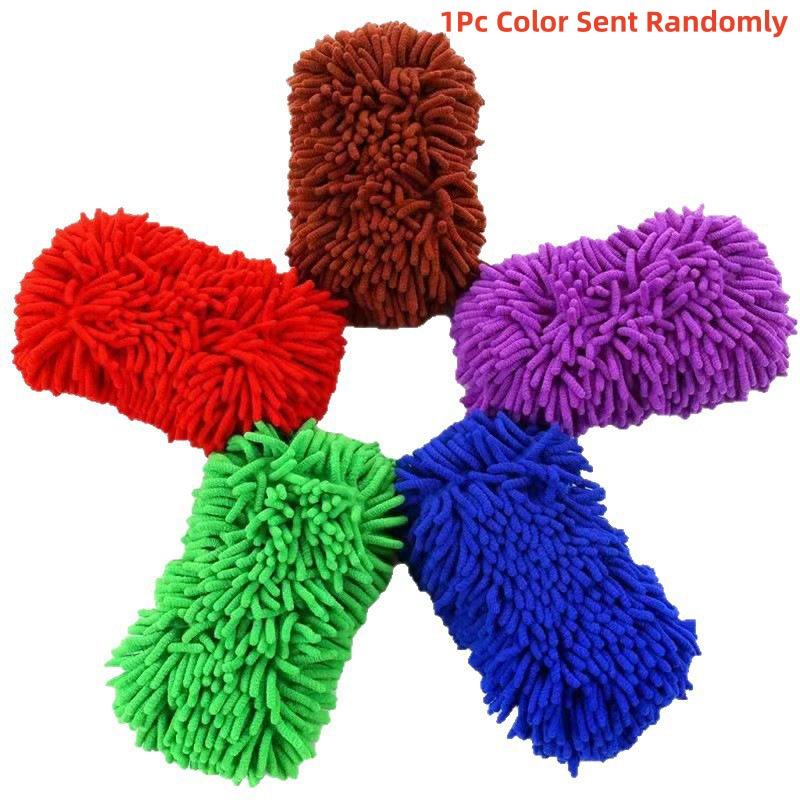 1Pcs Auto Gloves Styling Accessories Microfiber Car Washer Sponge Cleaning Car Care Detailing Brushes Washing Towel