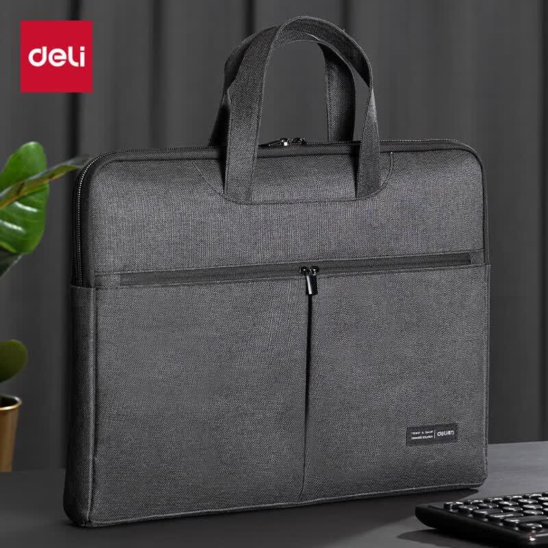 Deli Business Zipper Briefcase Tote Bag BG101-09 чёрный