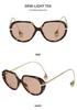 Women's Oversized Retro Sunglasses - UV Protection, Face Slimming, High-End Style
