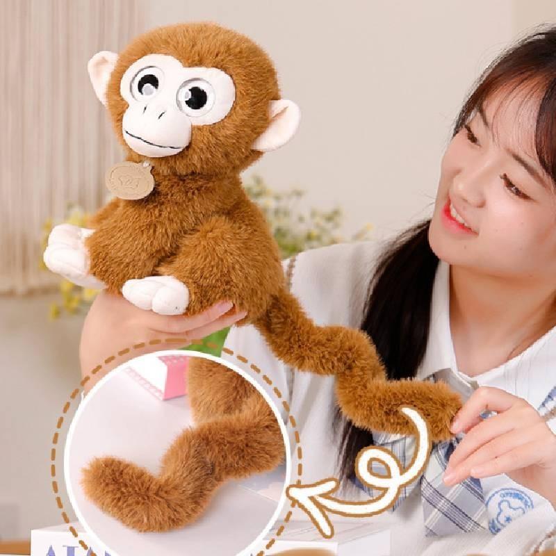 Adorable Plush Golden Monkey Stuffed Animal Soft Toy For Kids Birthday Gift