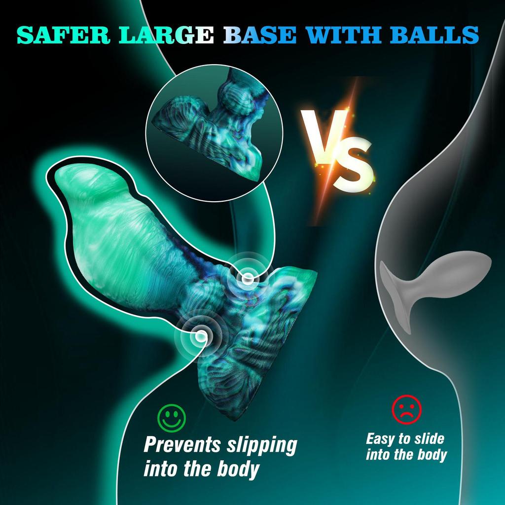 Barevný silikonový anální dilatátor a masturbační hračka inspirovaná zvířaty pro muže i ženy.