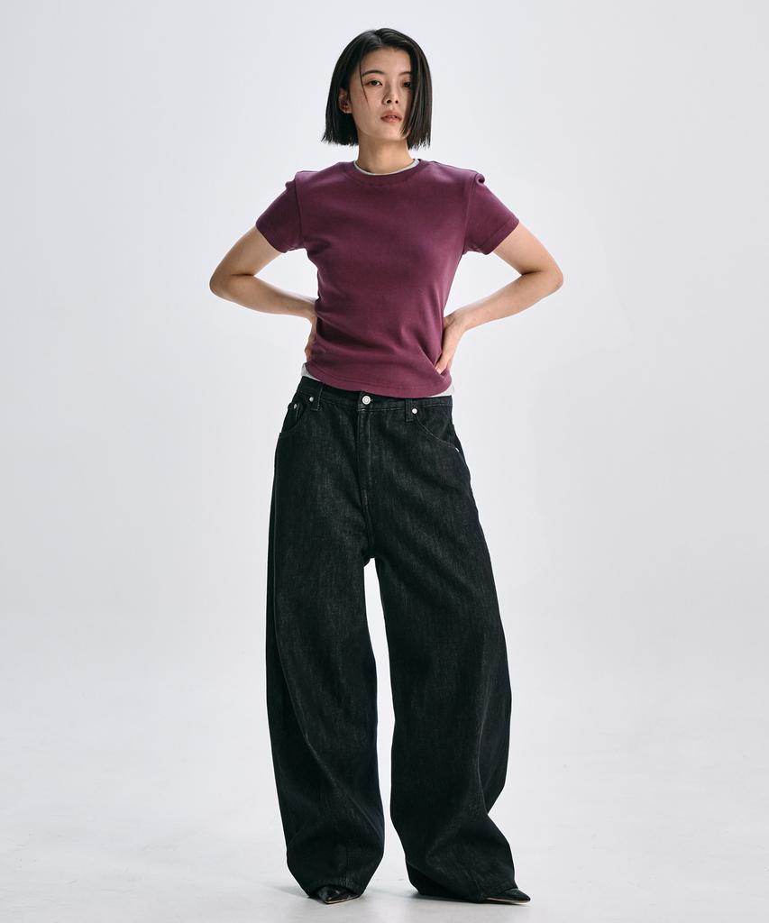 TAKEASY [Special Feature] 2-Pack (Women'S) Ribbed Mini Tee - 7 Colors