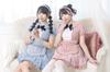 Lyrical Palette Cosplay Halloween Idol Tweed Maid Pink [Clear Stone] Women's