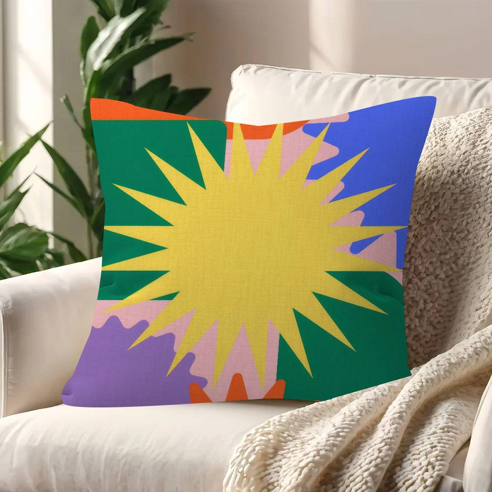 Art Abstract Geometric Personalized Picture Text Home Decorative Pillows Household Gifts 45X45Cm