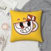 Cartoon C-Cupheads Pillow Case Square Double-Sided Printing Sofa Cushion Cover Pillowcase Bedroom Bedside