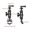 Metal Motorcycle Camera Holder Mount Clip M10/Y-type/Handle Bar Mount Clip Bracket Stable and Secure Recording Solution