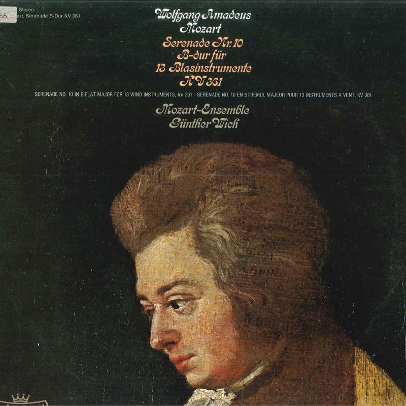 

LP Record GUNTHER WICH, MOZART - ENSEMBLE STU - Mozart Serenade Nr10 B-dur Fur 13 B 297200K INTERCORD 1975 Japan Classical Used