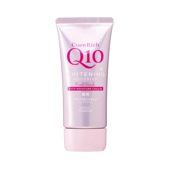 [Quasi-drug] Coenrich medicated whitening hand cream, freshly picked peach scent, rough hands, non-sticky 80g