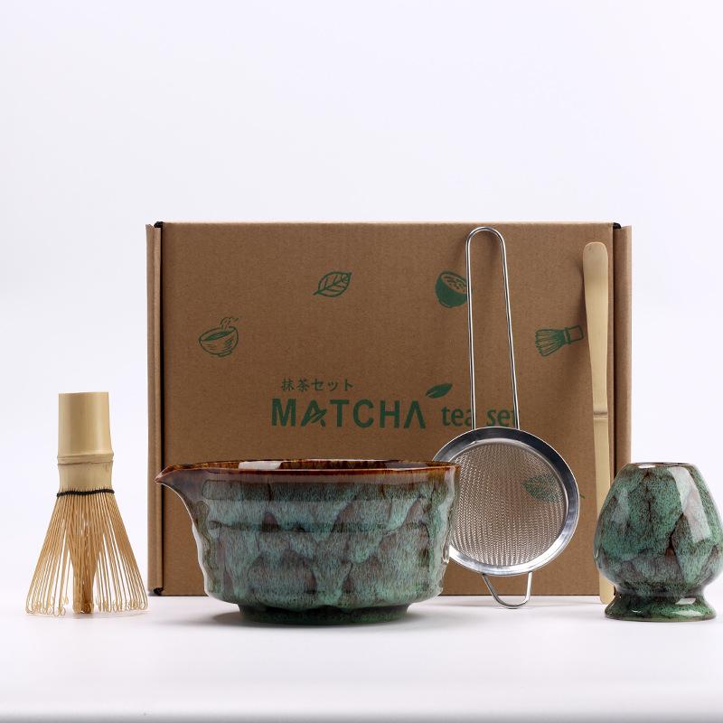 5pcs/set Japanese Matcha Set Vintage Bamboo Matcha Brush Exquisite Matcha Bowl Tea Tools Accessories Ceremony Great Gifts Box