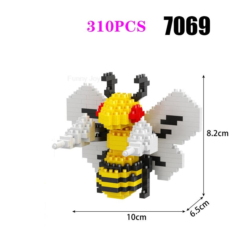 Funny Pokemon Building Blocks Assembly Anime Picachu Charizard Doll Blastoise Bulbasaur Gengar Pokémon Bricks Toy for Kid Gift