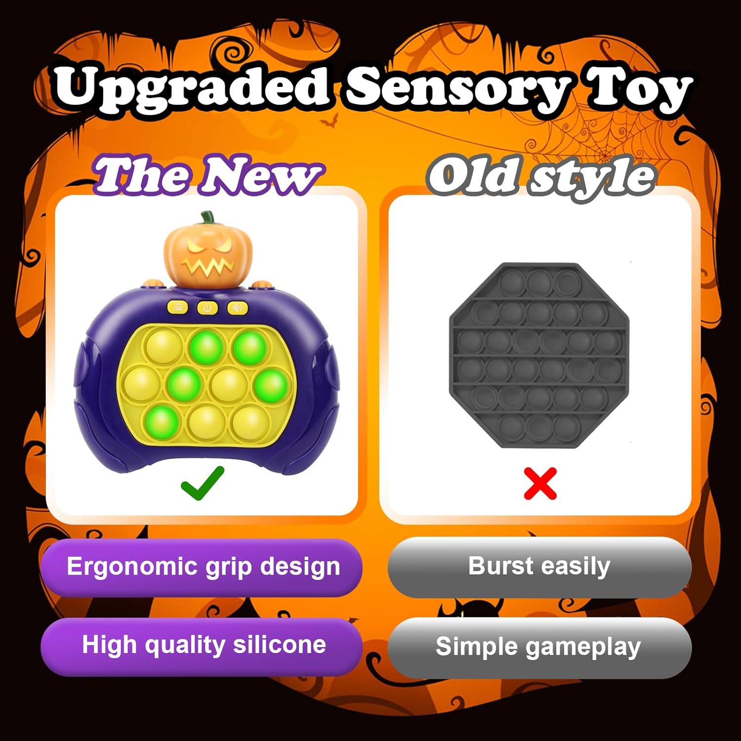 Fast Push Game Fidget Toys Pop Game Ручная игровая консоль с подсветкой Pop Game — фото 3