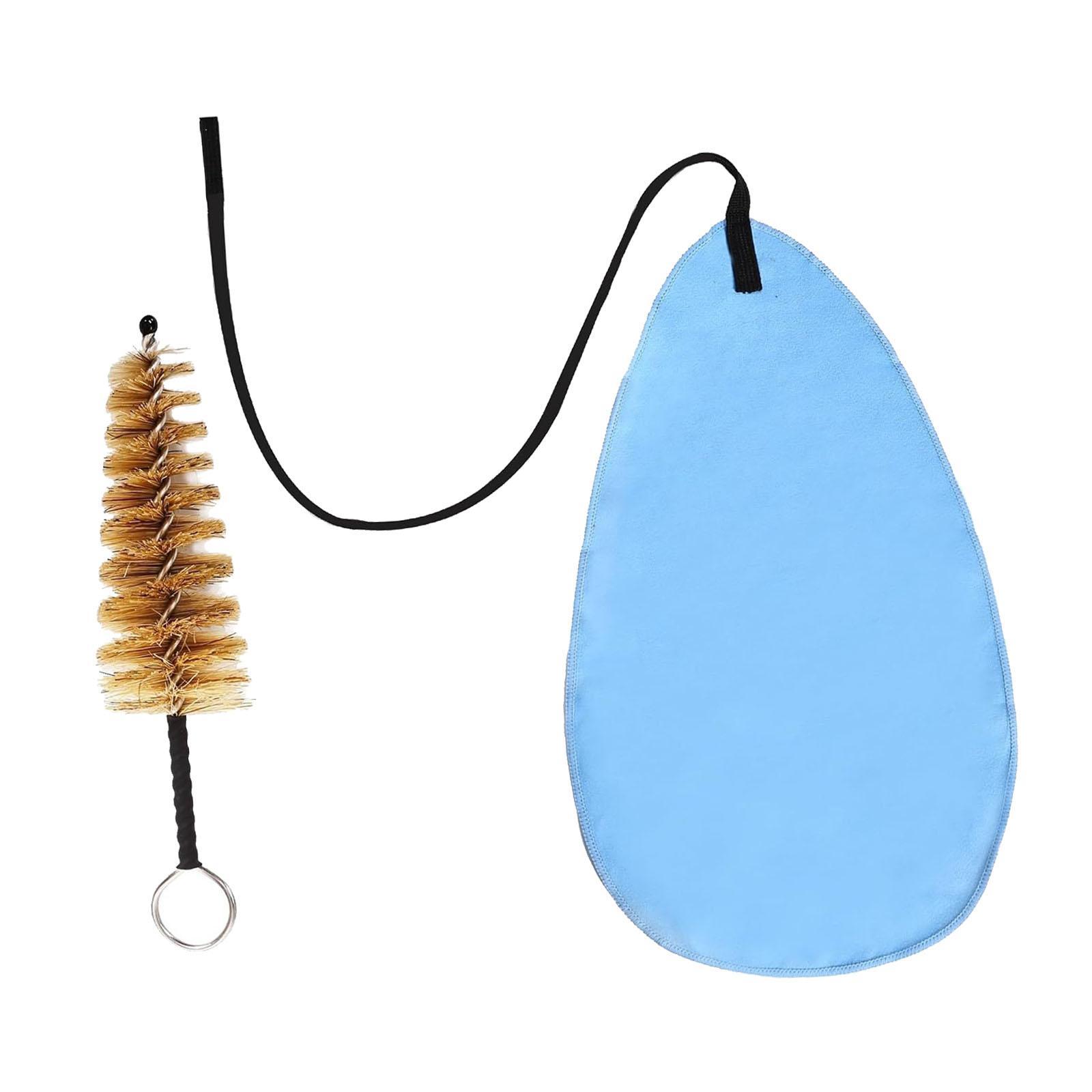 

Wind Instrument Cleaning Swab Microfiber Clarinet Cloth Maintenance Tool Set for Saxophone Flute Piccolo синій