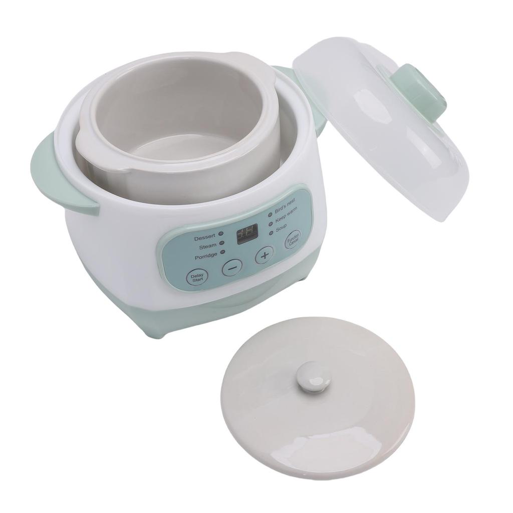 Pentola elettrica per stufati da 1L 200W Smart in ceramica per zuppe e porridge Slow Cooker per cottura multifunzione