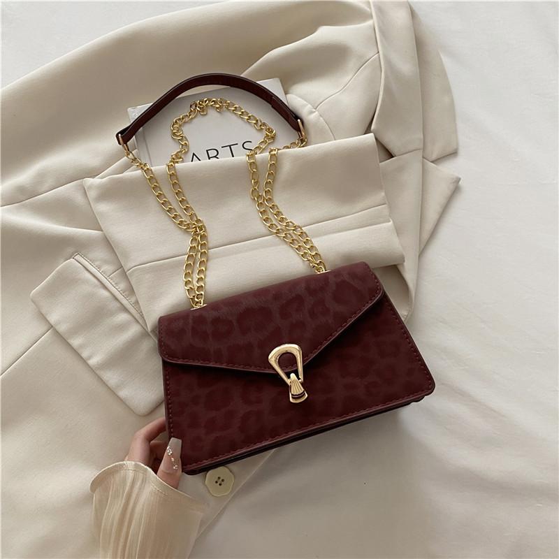 Lässige einfache Damen-Taschenkette kleine quadratische Tasche Herbst und Winter neuer Trend Mode Nische Schulter Umhängetasche