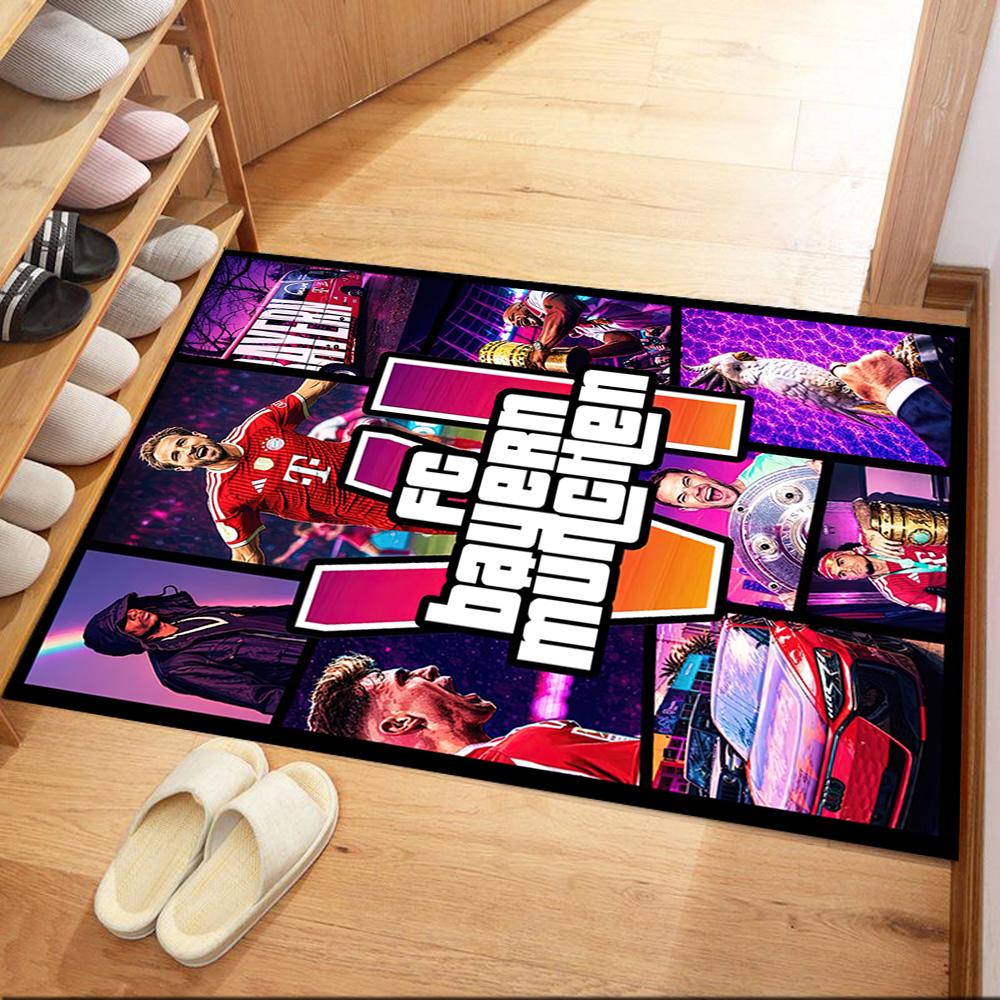 Bayern Munich Carpet Suitable for Foyer Living Rooms Playrooms Dormitory Antislip Carpet Decorate Offices Perfect Birthday/Christmas Gift Idea