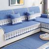 Autumn Winter Plush Sofa Covers Soft Peony Couch Cover Sofa Towel Sofa Cushion Continental Solid Color Sofa Towel Seat Cover