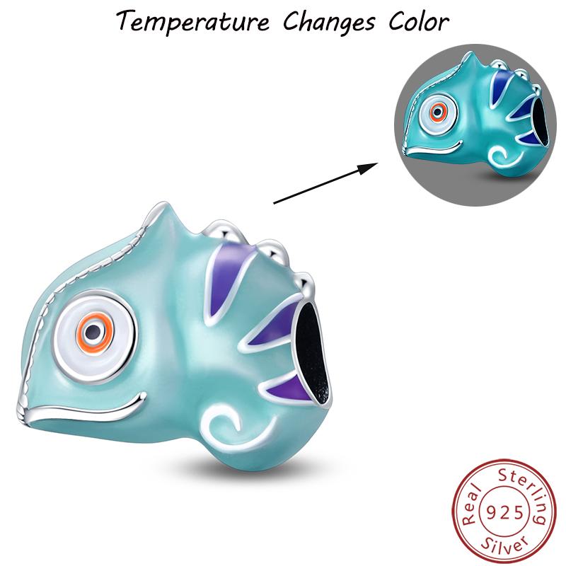 Temperature Change Color Copper Craft Chameleon Elephant Claw Pad Charms 3Mm Handmade Exquisite Jewellery Crafting