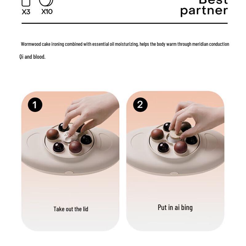 PGG Wireless Red Light Heat Kneading Waist Massager