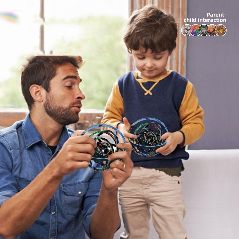 Cat Spinners Ball Jigsaw 360° Rotating Double Sided Rotating Ball Toy 3D Rotating Puzzle  Kids Toys