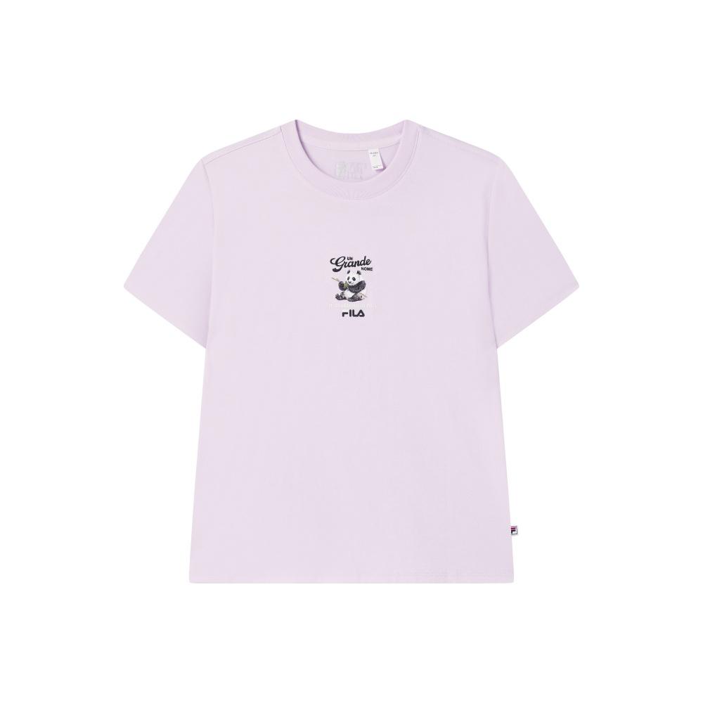 New FILA HERITAGE T Shirt Women's Frost Purple F11W538113FVT