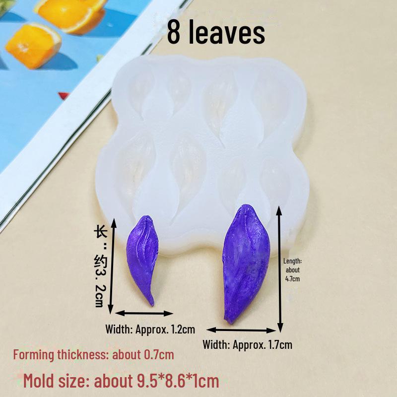 

Силиконовая форма Gesang Flower & Tulip Leaf для мыла и украшения тортов своими руками