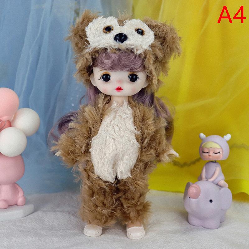 17cm Mini Puppe Bewegliche Gelenk mit Kleidung und Schuhe 3d Puppe Mädchen Spielzeug Geschenke