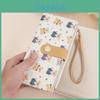 Cartoon Bear Ladies Wallet With Zipper And Snap Closure For Daily Use