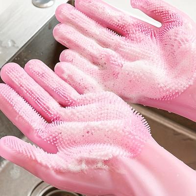 1pc Pet Bath Gloves, Dog And Cat Bath Magic Tool, Silicone Gloves For Kitchen, Washing, Dog Cat Washing
