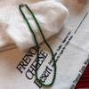 Kalinna Green Onyx Gemstone Beaded Silver 925 Necklace