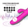 New Rabbit Vibrator for Women 30 Speed Rechargeable G Spot Clitoris Stimulator Dildo Vagina Female Climax Masturbator Sex Toys for Aldult Insert Dildo